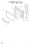 FREEZER DOOR, OPTIONAL Diagram and Parts List for KTRS19MJWH00  KitchenAid Refrigerator