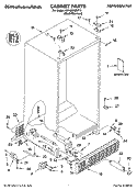 CABINET PARTS Diagram and Parts List for KSRJ22IMST10  KitchenAid Refrigerator
