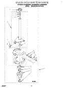 BRAKE AND DRIVE TUBE Diagram and Parts List for 8LSC8245AW1  Whirlpool Washer
