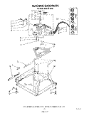 MACHINE BASE Diagram and Parts List for 9CA2781XSW1  Whirlpool Washer
