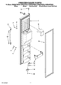 FREEZER DOOR PARTS Diagram and Parts List for KSRS25FTSS01  KitchenAid Refrigerator