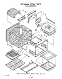 INTERNAL OVEN Diagram and Parts List for SE960PEPW2  Whirlpool Range