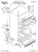 CABINET Diagram and Parts List for ET20NKXAN04  Whirlpool Refrigerator