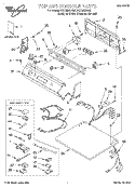 TOP AND CONSOLE, LITERATURE Diagram and Parts List for GGC9858HQ0  Whirlpool Dryer