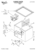 CABINET PARTS Diagram and Parts List for EH070CFXCQ00  Whirlpool Freezer