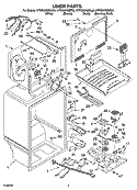 LINER PARTS Diagram and Parts List for KTRC22KMSS00  KitchenAid Refrigerator