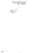 MISCELLANEOUS, LIT/OPTIONAL Diagram and Parts List for DU930QWDB5  Whirlpool Dishwasher