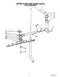 UPPER WASH AND RINSE Diagram and Parts List for KUDD230YWH0  KitchenAid Dishwasher
