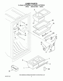 LINER PARTS Diagram and Parts List for EL87TRRRV06  Whirlpool Refrigerator