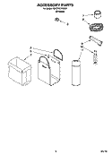 ACCESSORY PARTS Diagram and Parts List for GACP15XXMG1  Whirlpool Trash Compactor