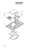 COOKTOP Diagram and Parts List for SC8536EWW1  Whirlpool Cooktop