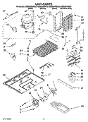 UNIT PARTS Diagram and Parts List for KSBS25INBL03  KitchenAid Refrigerator