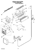 ICEMAKER PARTS, OPTIONAL PARTS (NOT INCLUDED) Diagram and Parts List for KSRY25CVMS01  KitchenAid Refrigerator