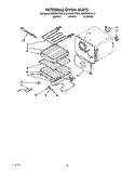 INTERNAL OVEN Diagram and Parts List for KEDS207YAL0  KitchenAid Range