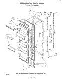 REFRIGERATOR DOOR Diagram and Parts List for ED19TKXMWR2  Whirlpool Refrigerator