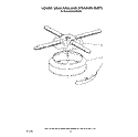 LOWER WASHARM AND STRAINER Diagram and Parts List for KUDA22SWWH0  KitchenAid Dishwasher