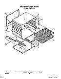 INTERNAL OVEN Diagram and Parts List for SF302BSWW0  Whirlpool Range