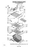 FREEZER INTERIOR Diagram and Parts List for ED26MK1LWR1  Whirlpool Refrigerator