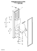 FREEZER DOOR PARTS Diagram and Parts List for 7GS5FHAXTA02  Whirlpool Refrigerator