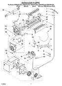 ICE MAKER Diagram and Parts List for GS2SHGXLQ00  Whirlpool Refrigerator