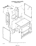 EXTERNAL OVEN Diagram and Parts List for FGP315VW1  Roper Range
