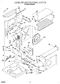 AIRFLOW AND CONTROL Diagram and Parts List for X24004A2  Roper Air Conditioner