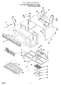 CABINET Diagram and Parts List for MH9115XEQ0  Whirlpool Microwave