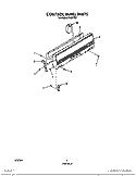 CONTROL PANEL Diagram and Parts List for F4357W2  Roper Range