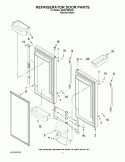 REFRIGERATOR DOOR PARTS Diagram and Parts List for G25EFSB23S5  Whirlpool Refrigerator