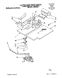 LATCH AND VENT, LITERATURE Diagram and Parts List for KEBI200YBL1  KitchenAid Wall Oven