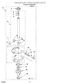 BRAKE AND DRIVE TUBE Diagram and Parts List for RAB2121KW0  Roper Washer