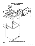 TOP AND CABINET, LITERATURE AND OPTIONAL Diagram and Parts List for TAWL610WN0  Whirlpool Washer