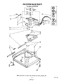 MACHINE BASE Diagram and Parts List for LA5400XTN0  Whirlpool Washer