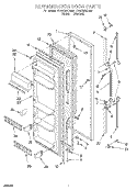 REFRIGERATOR DOOR Diagram and Parts List for ED20TWXDN02  Whirlpool Refrigerator