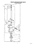 BRAKE AND DRIVE TUBE Diagram and Parts List for 6LA5400XWW1  Whirlpool Washer