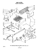 UNIT Diagram and Parts List for ET20MKXLWR0  Whirlpool Refrigerator