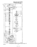 GEARCASE Diagram and Parts List for LA5580XSW0  Whirlpool Washer