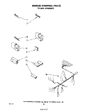 WIRING HARNESS Diagram and Parts List for DU4500XM0  Whirlpool Dishwasher