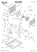 UNIT PARTS Diagram and Parts List for ACQ108XL1  Whirlpool Air Conditioner