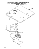 COMPARTMENT SHELF AND LATCH Diagram and Parts List for RB760PXYQ4  Whirlpool Wall Oven