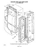 BREAKER TRIM AND LINER Diagram and Parts List for ED26MK1LWR1  Whirlpool Refrigerator