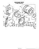BULKHEAD Diagram and Parts List for LG6601XKW0  Whirlpool Dryer