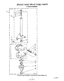 BRAKE AND DRIVE TUBE Diagram and Parts List for LA5500XSW0  Whirlpool Washer