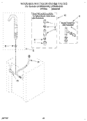 WASHER WATER SYSTEM Diagram and Parts List for LTG6234AN0  Whirlpool Washer Dryer Combo