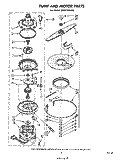 PUMP AND MOTOR Diagram and Parts List for GSHF7884P0  Whirlpool Dishwasher