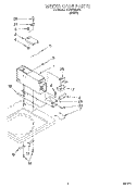 METER CASE Diagram and Parts List for CAP2762EW0  Whirlpool Washer