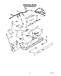 CONTROL Diagram and Parts List for KSRS27QAWH04  KitchenAid Refrigerator