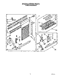 INSTALLATION PARTS Diagram and Parts List for BHAC2400XS0  Whirlpool Air Conditioner