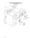 CABINET AND CONTROL Diagram and Parts List for JJTF8500XLP4  Whirlpool Trash Compactor