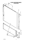 DOOR AND PANEL Diagram and Parts List for KUDI220T5  KitchenAid Dishwasher